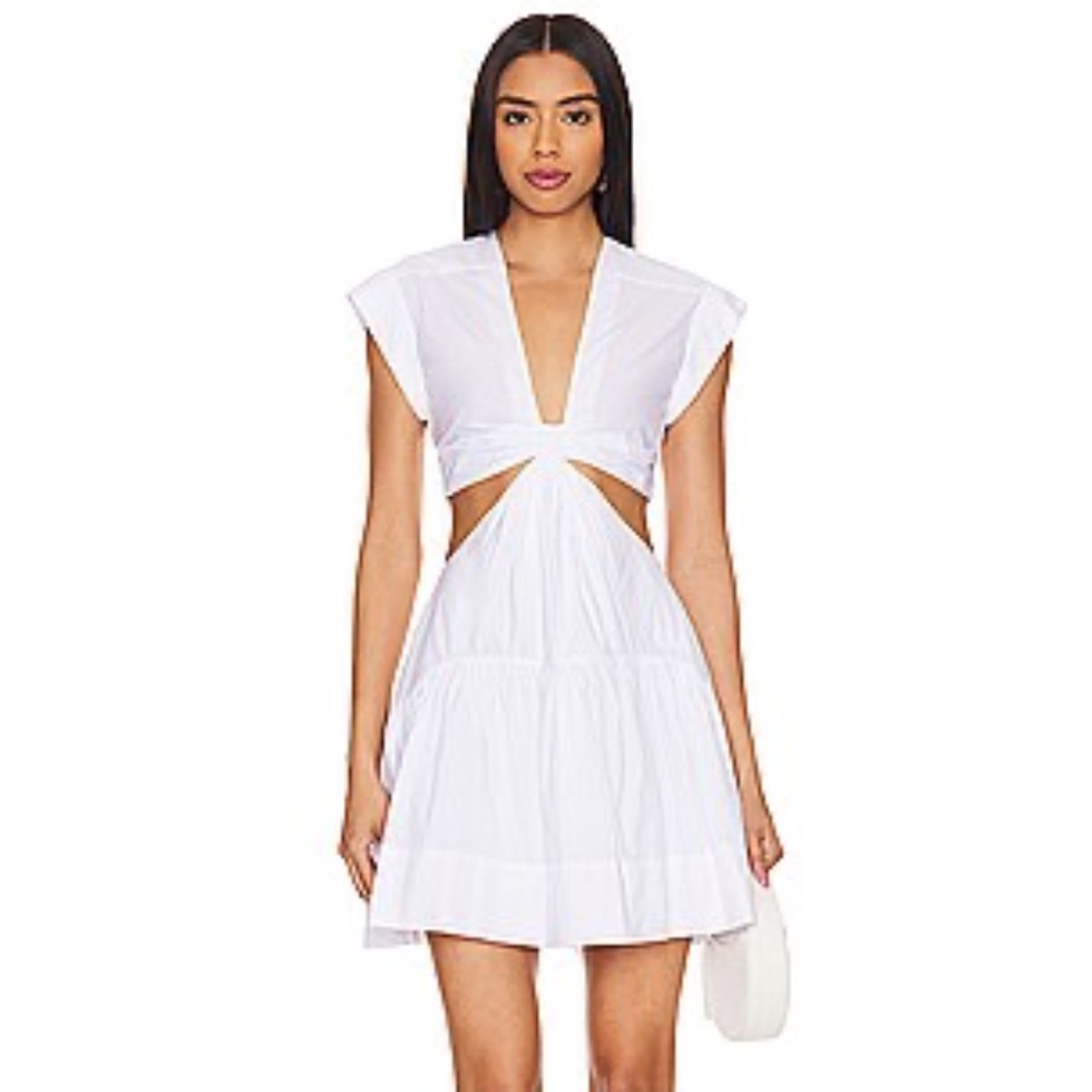 THE FEMM Corina Dress in White